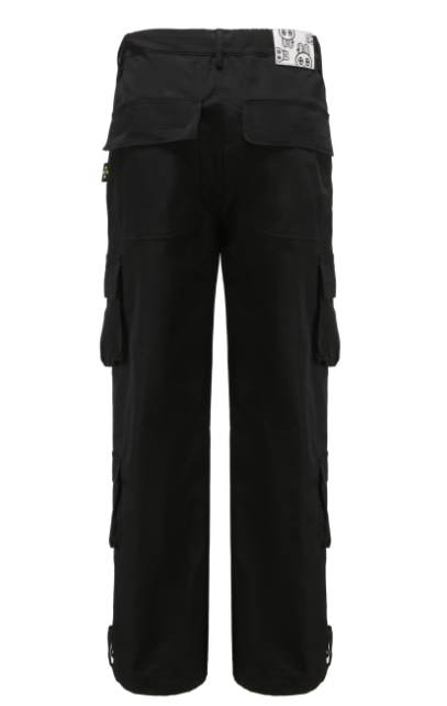 Angoisse Nylon Multi-Bag Black Pants