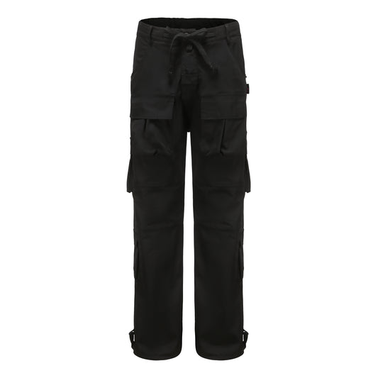 Angoisse Nylon Multi-Bag Black Pants