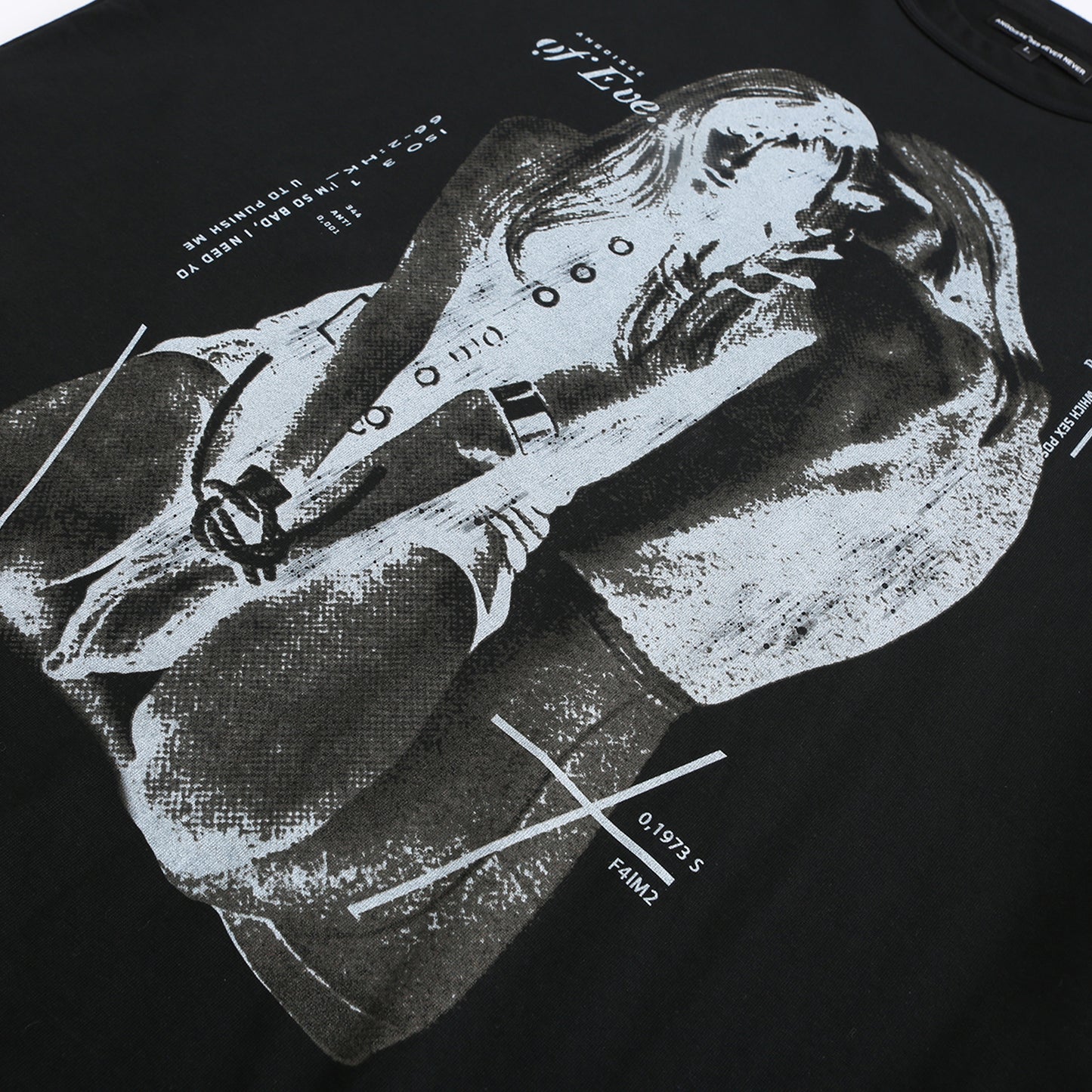 Angoisse BDSM Black Print Tee