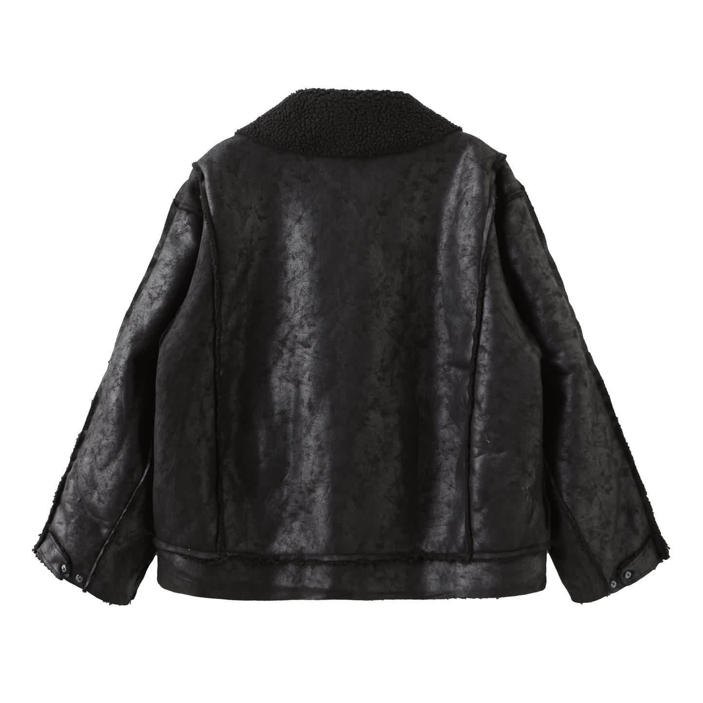 Angoisse Distress Mixed Cashmere OverSize Flying Jacket