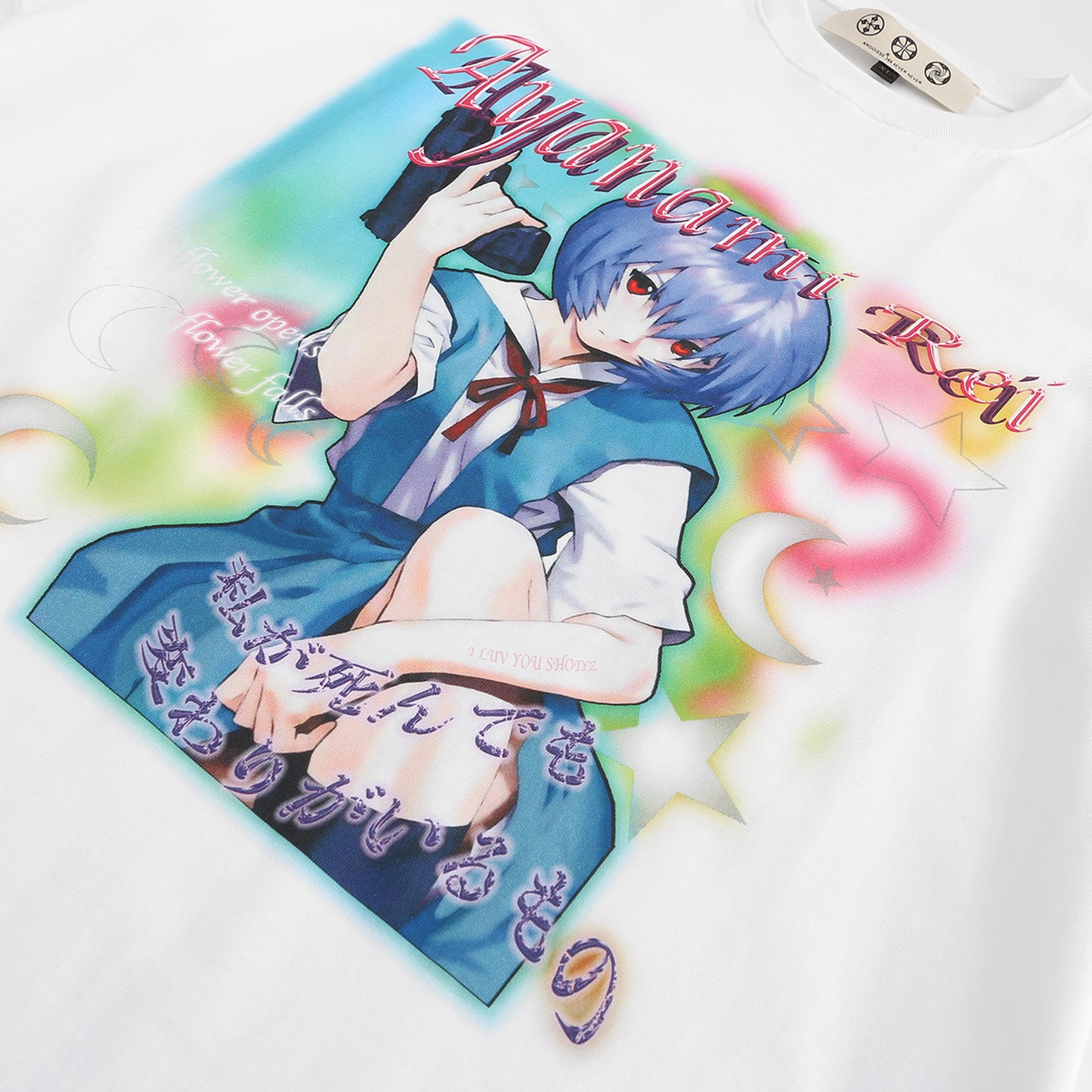 Angoisse Ayanami Rei Print White Tee